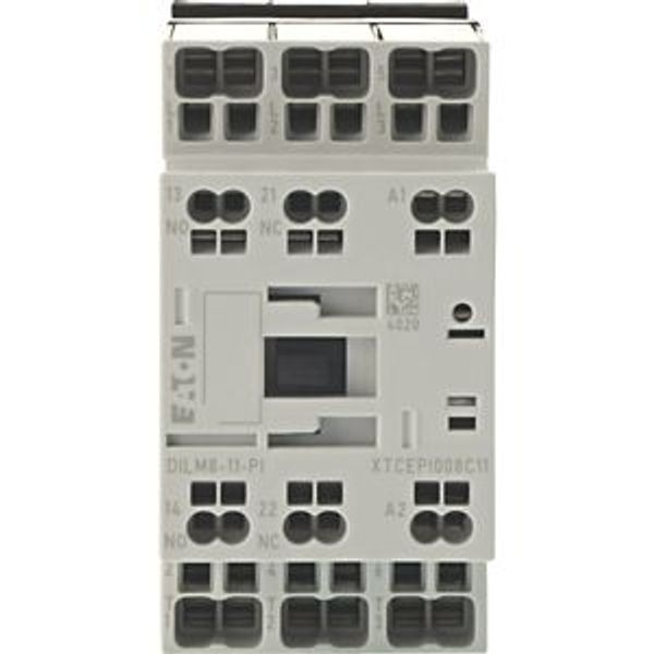 Contactor, 3 pole, 380 V 400 V 3.7 kW, 1 N/O, 1 NC, 24 V 50/60 Hz, AC operation, Push in terminals image 10