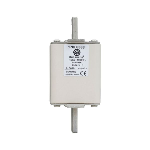 Fuse-link, high speed, 400 A, AC 1000 V, Size 2, 61 x 75 x 140 mm, aR, DIN, IEC, single indicator image 7