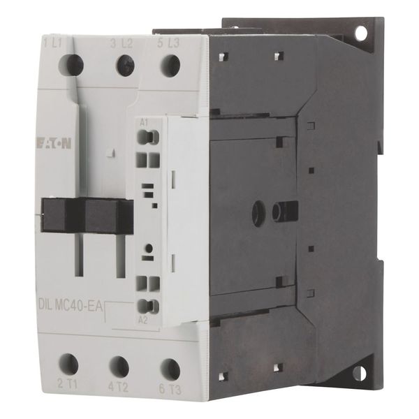 Contactor, 3 pole, 380 V 400 V 18.5 kW, 230 V 50 Hz, 240 V 60 Hz, AC operation, Spring-loaded terminals image 1