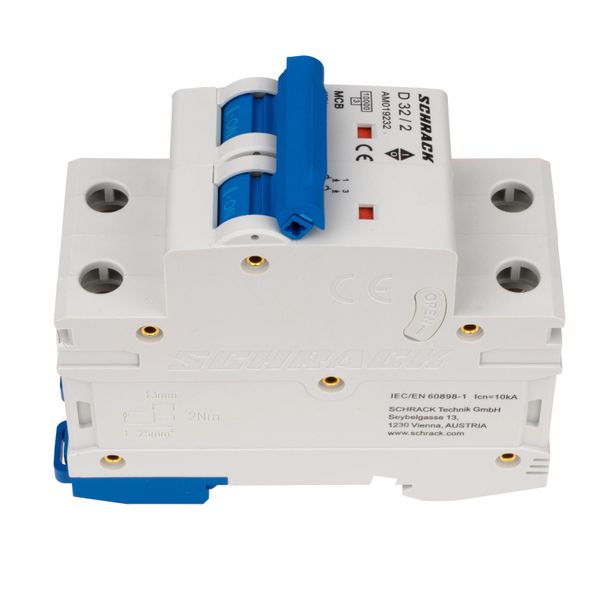 Miniature Circuit Breaker (MCB) AMPARO 10kA, D 32A, 2-pole image 5