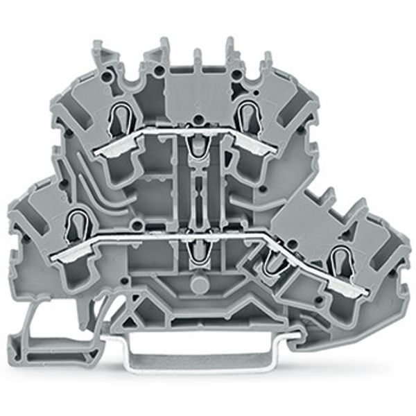 Double-deck terminal block Through/through terminal block L/L gray image 3