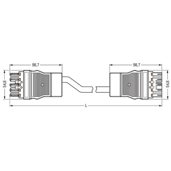 pre-assembled connecting cable Eca Plug/open-ended light green image 4