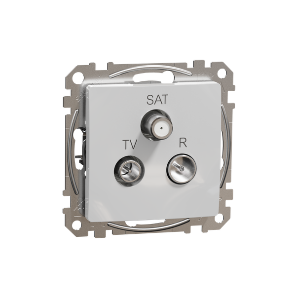 TV/R/SAT Socket intermediate 10db, Sedna, Aluminium image 5