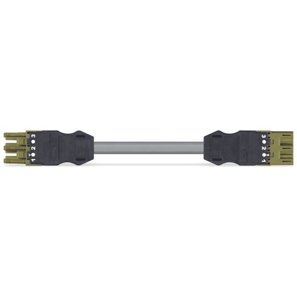 pre-assembled interconnecting cable;Eca;Socket/plug;light green image 2