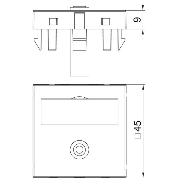 MTG-MK L RW1 Multimedia support, audio jack 1xsocket with sold. connection 45x45mm image 2