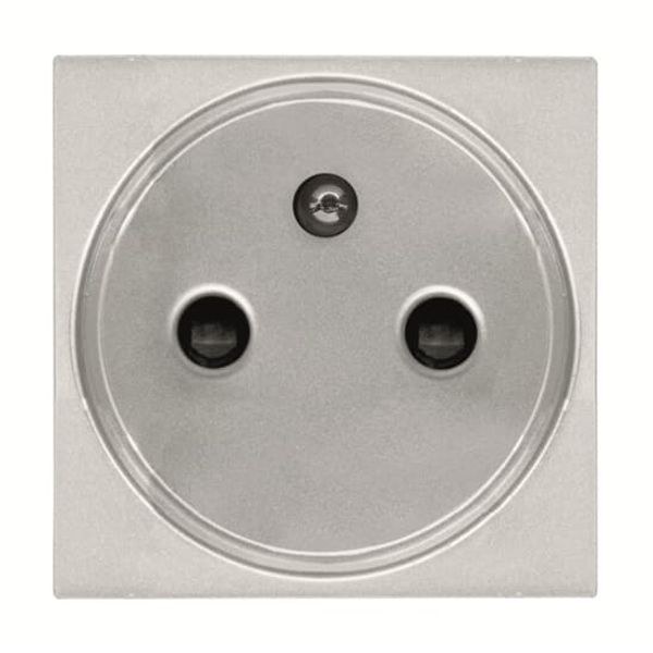 N2287 PL French/Earth-pin socket outlet - 2M - Silver image 1