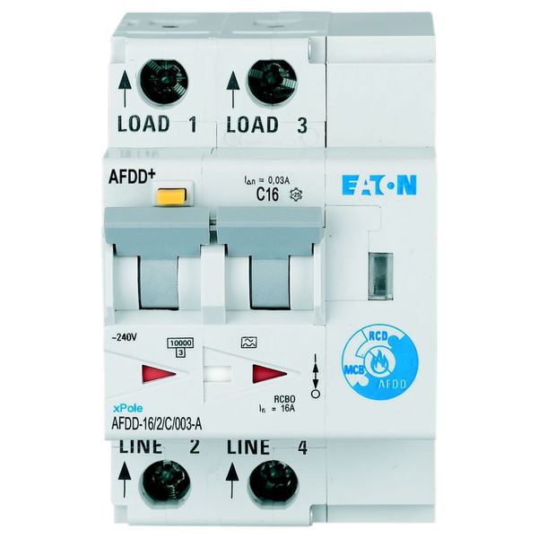 Arc Fault Detection Device, 2p, C, 16 A, 30 mA, type A image 4