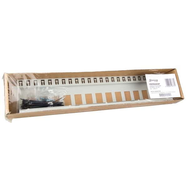 Patchpanel 19" empty for 24 modules (SFA)(SFB), 1U, RAL7035 image 8