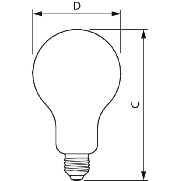 LED classic 200W A95 E27 CW FR ND 1PF/4 image 3