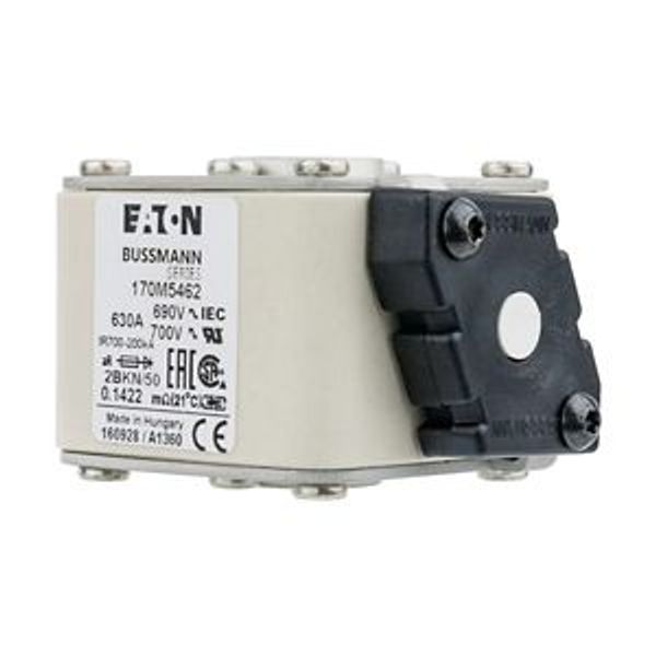 Fuse-link, high speed, 630 A, AC 690 V, size 2, aR, IEC, UL, single indicator image 5