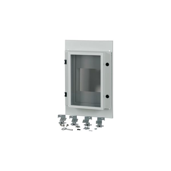 Front plate, NZM4, 3p, withdrawable + remote operator, W=425mm, IP55, grey image 5