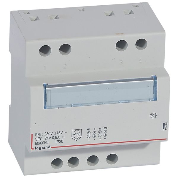 Single phase filtered rectified power supply - 24 V= - 21.5 W - 0.9 A - 5 mod image 1