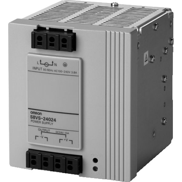 Power supply, 240 W, 100-240 VAC input, 24 VDC, 10 A output, DIN rail image 2