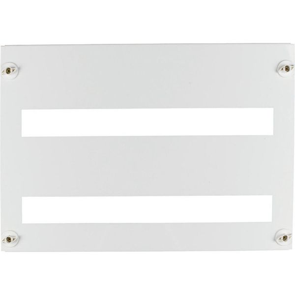 Front plate 45mm-Device cutout for 33 Module units per row, 2+ rows, white image 3