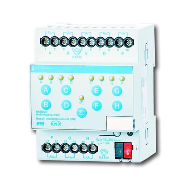 6188/20 Binary Input, 8-fold, 10-230 V, MDRC, BJE image 1