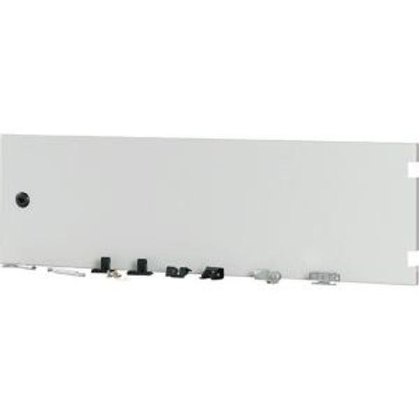 Section wide door, closed, HxW=250x800mm, IP55, grey image 4