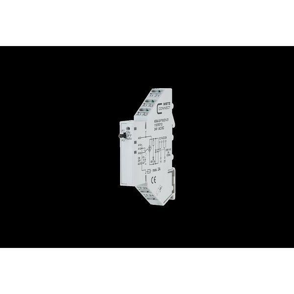 KRA-S-F10/21-21, 2 changeover contacts, 24 V AC/DC image 1