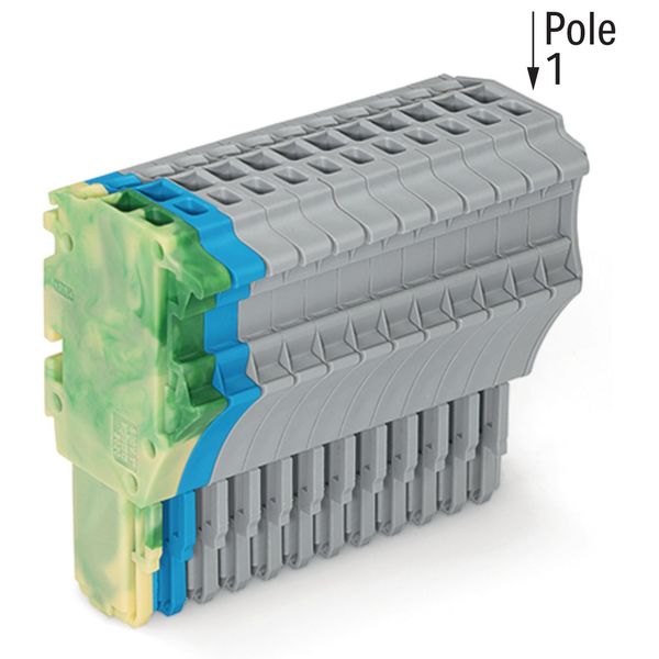 1-conductor female connector Push-in CAGE CLAMP® 1.5 mm² green-yellow/ image 1