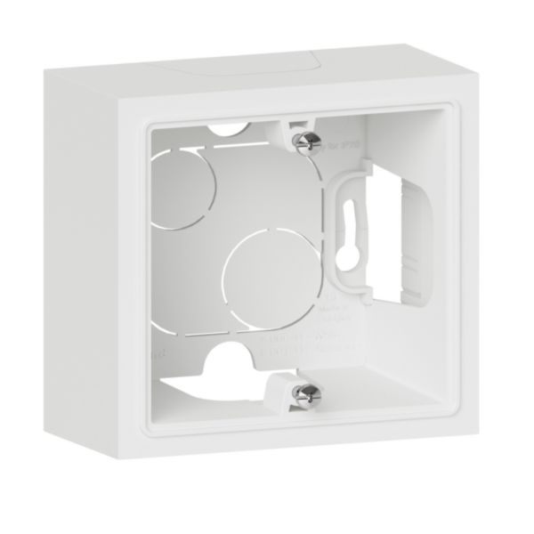 600041 Surface-mounted frame 1 dooxie post white finish image 1