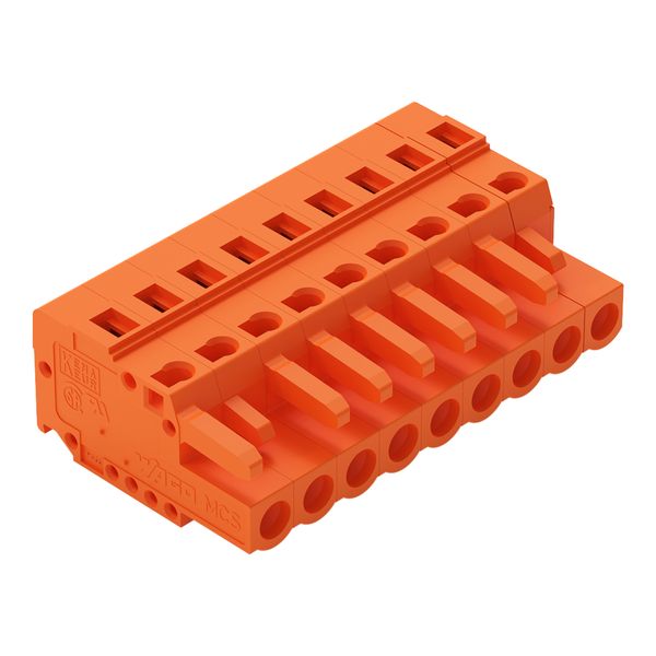 1-conductor female connector CAGE CLAMP® 2.5 mm² orange image 1