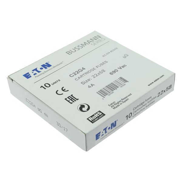 Fuse-link, LV, 4 A, AC 690 V, 22 x 58 mm, gL/gG, IEC image 14