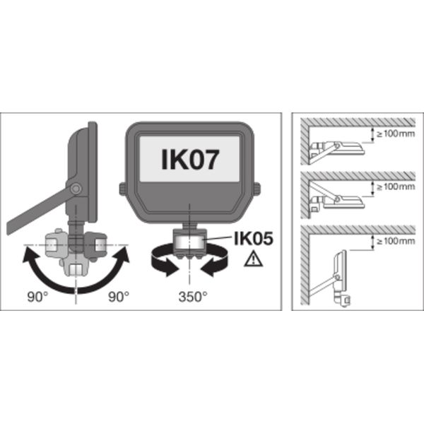 FLOODLIGHT SENSOR 10 W 4000 K SYM 100 S WT image 21