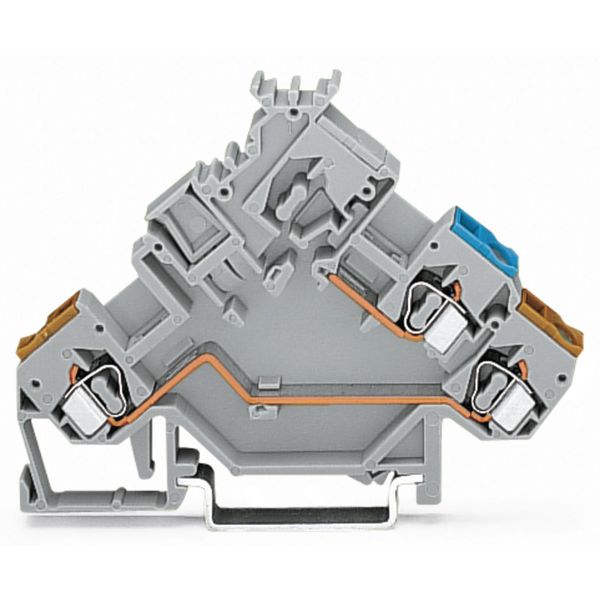 2-conductor actuator terminal block with colored conductor entries 2.5 image 1