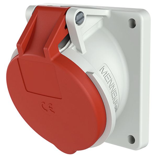 Receptacle angled, 16A4p 6h400V, IP44 image 1