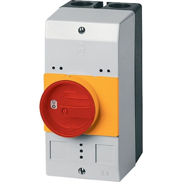 Insulated enclosure, IP55_x, rotary handle red yellow, for PKZ0 image 6