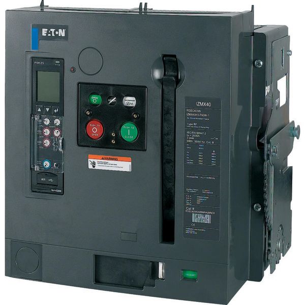 Circuit-breaker, 3 pole, 1600A, 85 kA, Selective operation, IEC, Withdrawable image 2