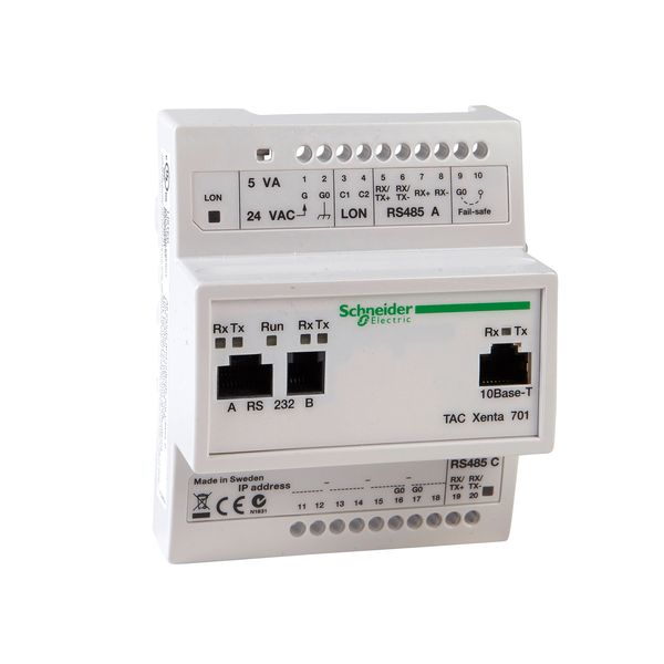 TAC Xenta 731: TCP/IP Based Controller, Supports Up to 20 I/O Modules, End-User Web, Multiple communication protocols image 1