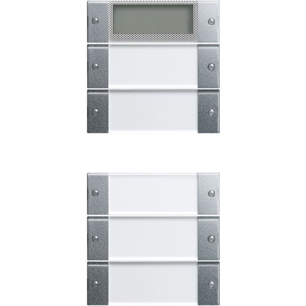 rocker set 5-g Plus (2+3) in.sp. System 55 clear/c.alum. image 1