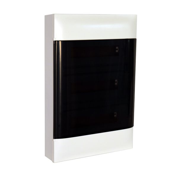 3X18M SURFACE CABINET SMOKED DOOR EARTH+XNEUTRAL TERMINAL BLOCK image 1
