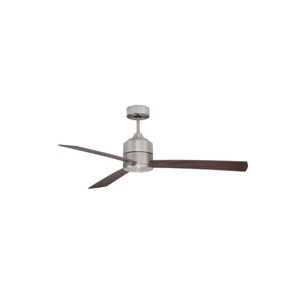 Fan Stainless Aluminium Teak & Walnut   Plywood D: 137.1 cm  H: 38.2 cm 6 Speed Remote 52’’ Blade, DC 38 Watt AC220-240V 5041CFM 205RPM,5,1Kg Summer/Winter Function, With Light & Remote Control,2 Years Light & control 10 Years Motor image 1