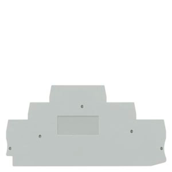 Cover for three-tier terminal, width 5.2 mm, gray image 1