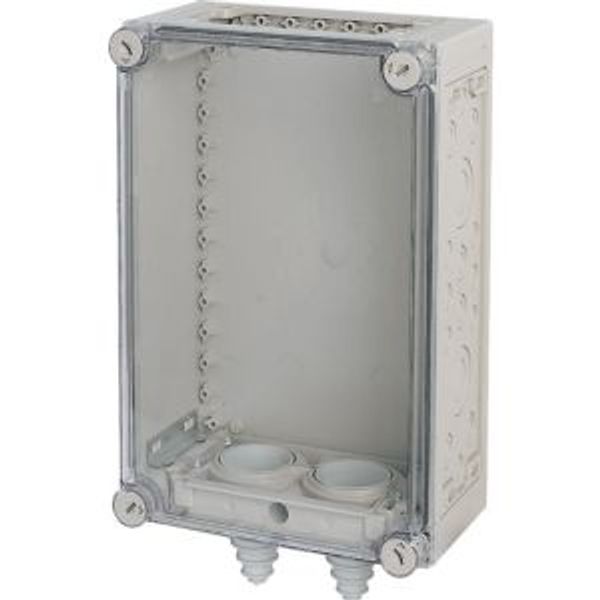 Panel enclosure, with gland plate and cable glands, HxWxD=187.5x250x150mm image 2