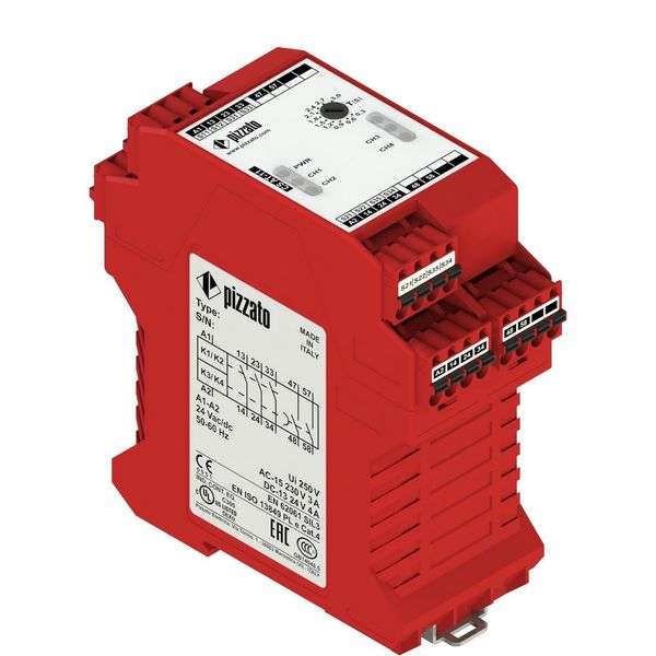 Safety module 3NO instantaneous 2NO re CS AT-12X120 image 1