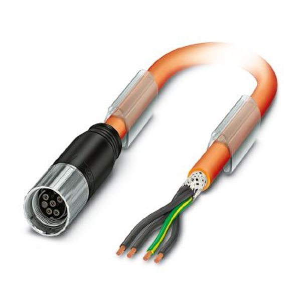Cable plug in molded plastic image 1