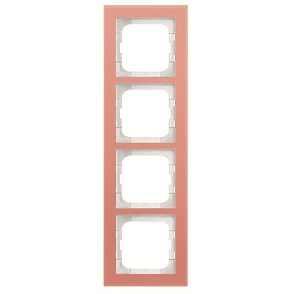 1724-227 Cover Frame Busch-axcent® glass coral image 1