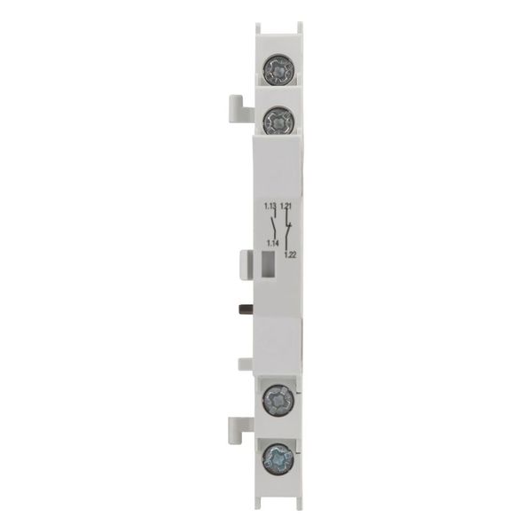 Standard auxiliary contact, 1 N/O, 1 NC, Can be retrofitted on the right side of motor-protective circuit-breakers, Screw terminals image 9