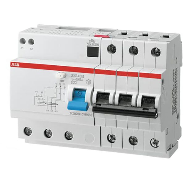 DS203 M A-B25/0.03 Residual Current Circuit Breaker with Overcurrent Protection image 1