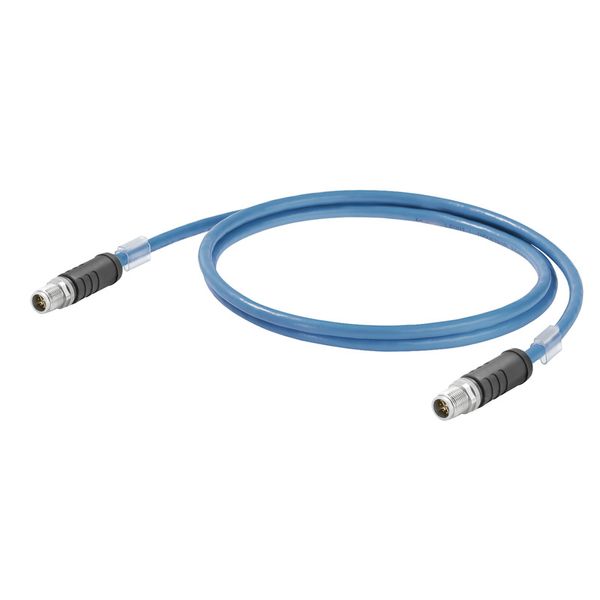 Ethernet Railway Cable (assembled), M12 X-type IP 67 straight male, M1 image 1