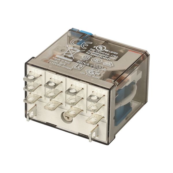 Miniature power Rel. 4CO 12A/60VDC/Agni/Test button/Mech.ind. (56.34.9.060.0040) image 4