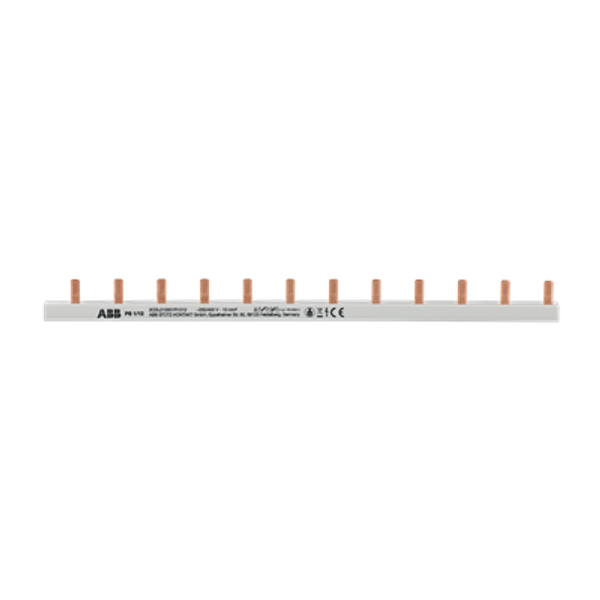 PS1/12  Busbar . 1 Phase Busbar, 12 PINs, 10mm2 image 1