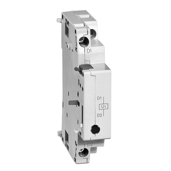 Undervoltage with 2 NO auxiliary contacts - 24 V - 50 Hz / 28 V - 60 Hz image 1