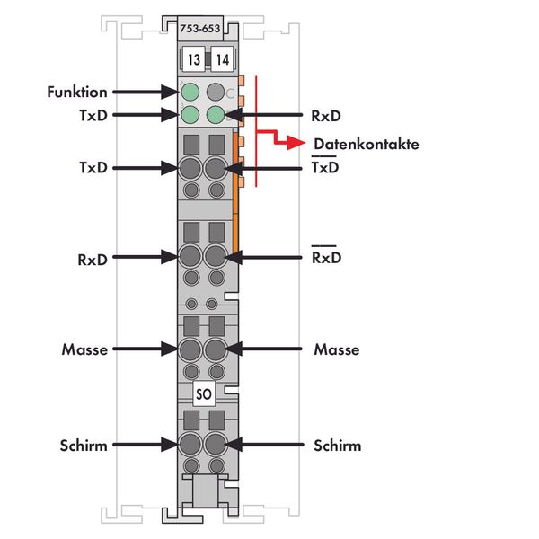 RS-485 Serial Interface 9600 baud None light gray image 3