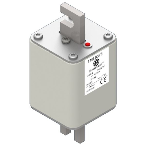 Fuse-link, high speed, 800 A, AC 660 V, Size 2, 59 x 77 x 50 mm, aR, IEC, single indicator image 2