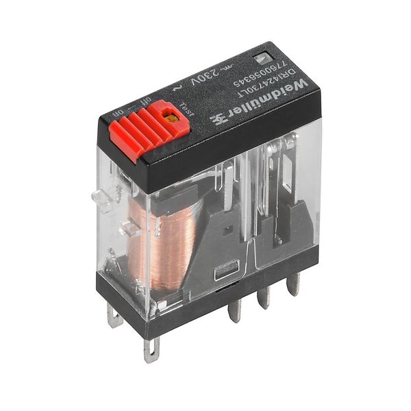 Miniature industrial relay, 115 V AC, red LED, 2 CO contact (AgSnO) ,  image 2