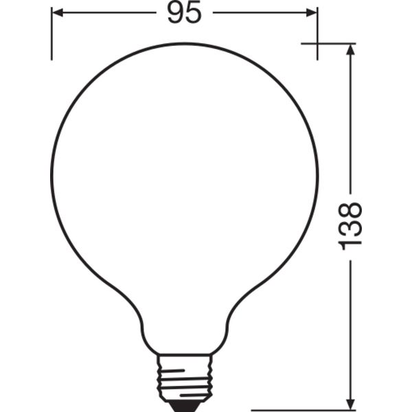 LED CLASSIC GLOBE DIM CRI90 S 11W 940 Clear E27 image 6