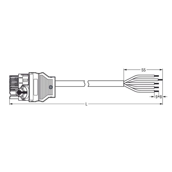 pre-assembled connecting cable;Eca;Distribution connector with phase s image 2